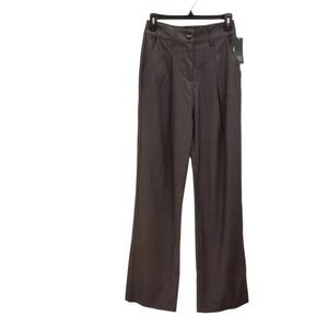 Wild Fable Gray Pinstripe‎ High Waisted Cropped Career Business Pants